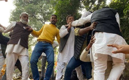 कांग्रेस कार्यकर्ताओं का विधान भवन घेराव, पुलिस ने नेताओं को किया गिरफ्तार