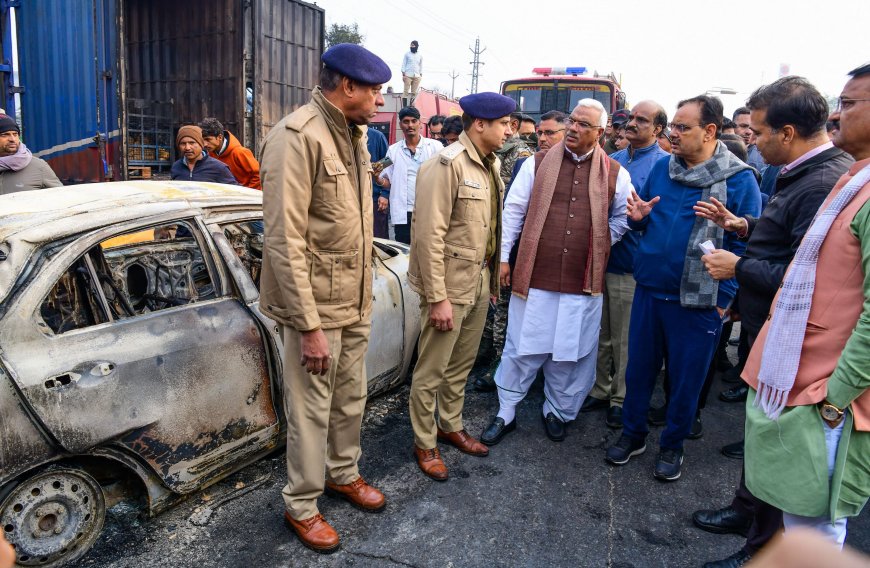 जयपुर-अजमेर राजमार्ग पर गैस टैंकर से भीषण दुर्घटना, 7 लोगों की मौत, 35 घायल