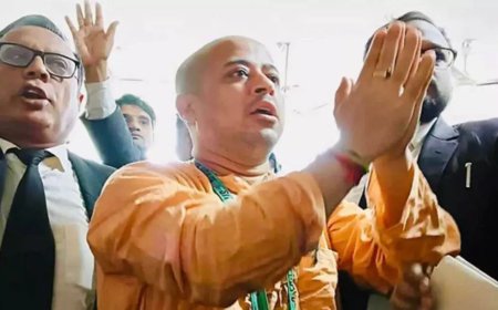 चिन्मय कृष्ण दास को चटगांव की अदालत से जमानत का इनकार, इस्कॉन ने जताई चिंता