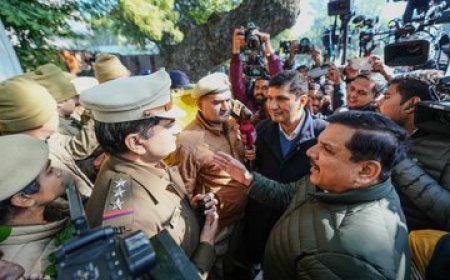 भाजपा ने आप पर लगाए शीश महल आरोप, मीडिया सहित सीएस आवास पर पहुचे आप नेत तो नहीं मिली एंट्री