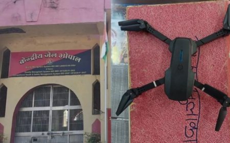 भोपाल सेंट्रल जेल में मिला ड्रोन कैमरा, मची खलबली