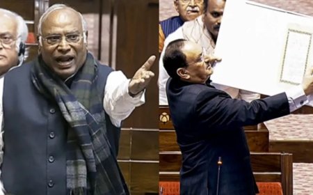 Waqf Amendment Bill विपक्षी हंगामे के बीच वक्फ (संशोधन) विधेयक पर जेपीसी की रिपोर्ट पेश, खरगे और नड्डा के बीच तीखी नोकझोंक