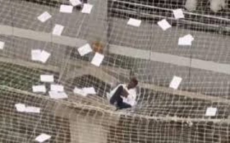 महाराष्ट्र सचिवालय (मंत्रालय) में प्रदर्शनकारी की सुरक्षा जाल पर कूदने से मचा हड़कंप